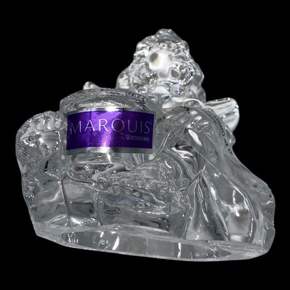NEW Waterford Crystal Marquis Sitting Angel Germany Christmas Holidays 40028361 - Picture 2 of 9